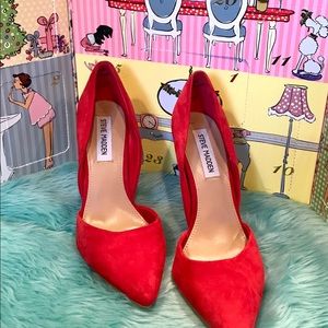 Steve Madden red varcityy heel